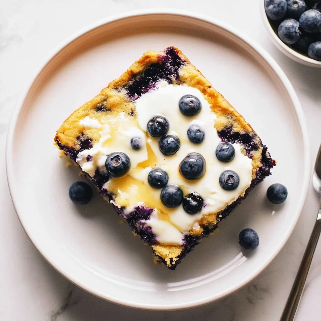 Healthy Blueberry Breakfast Cake