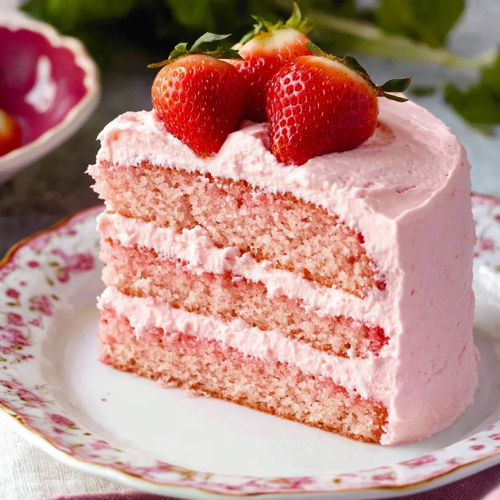 Fresh Strawberry Layer Cake