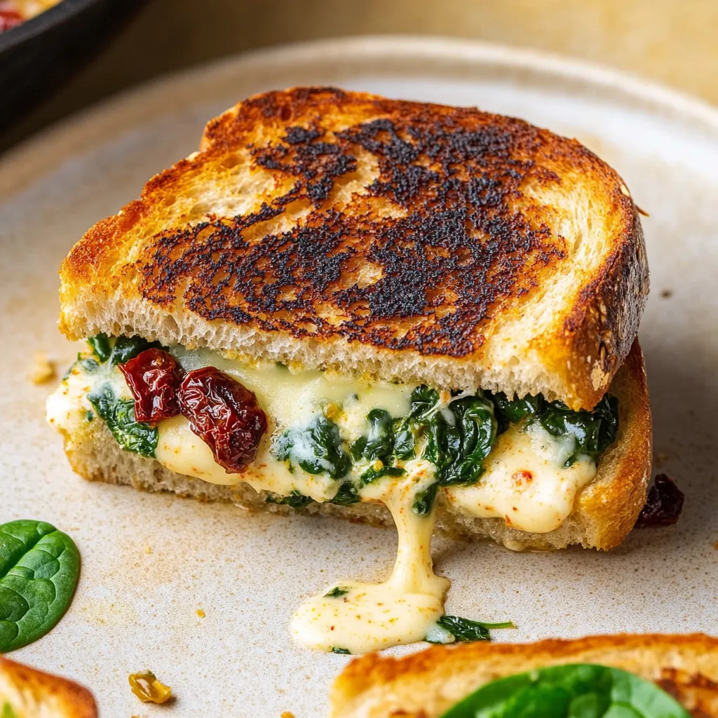 Mediterranean Grilled Cheese