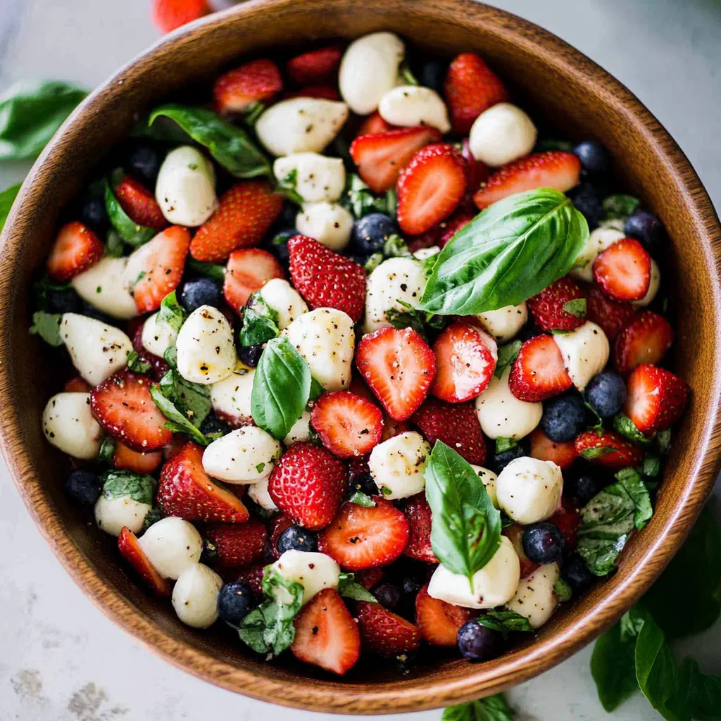 Summer Strawberry Caprese Salad