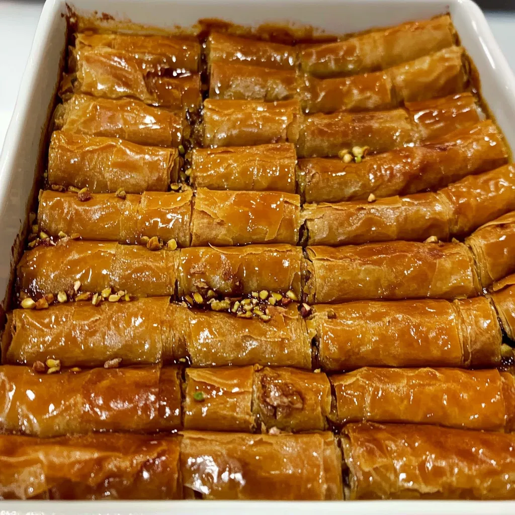 Homemade Greek Baklava Rolls