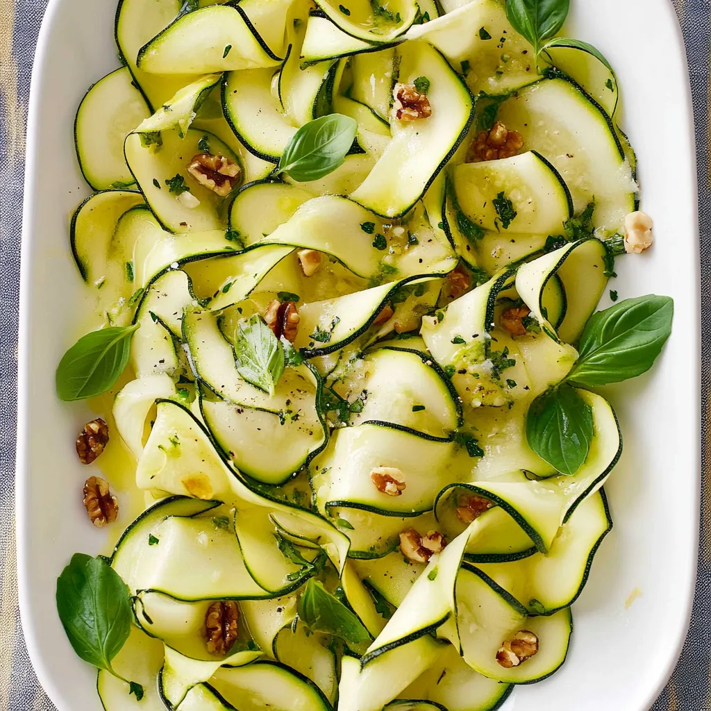 Fresh Zucchini Ribbon Salad