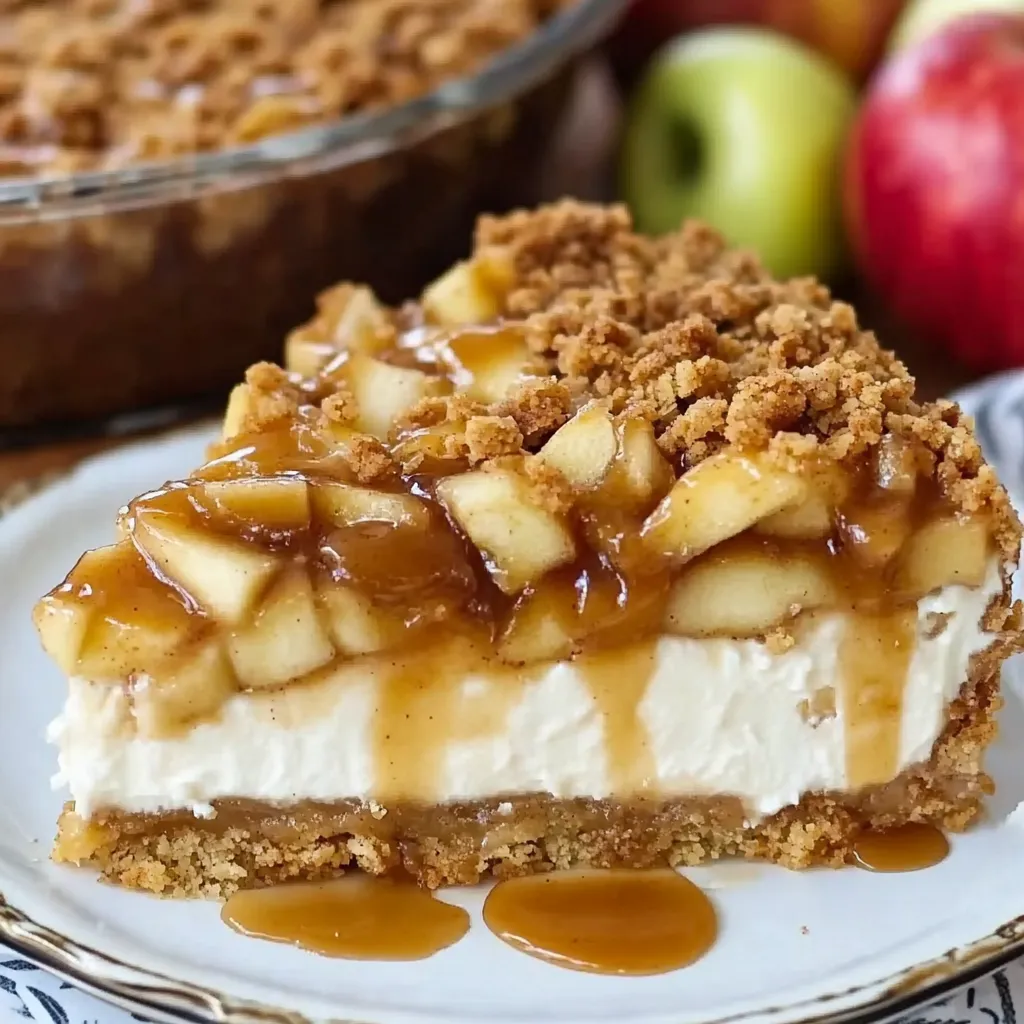 Apple Crisp Cheesecake