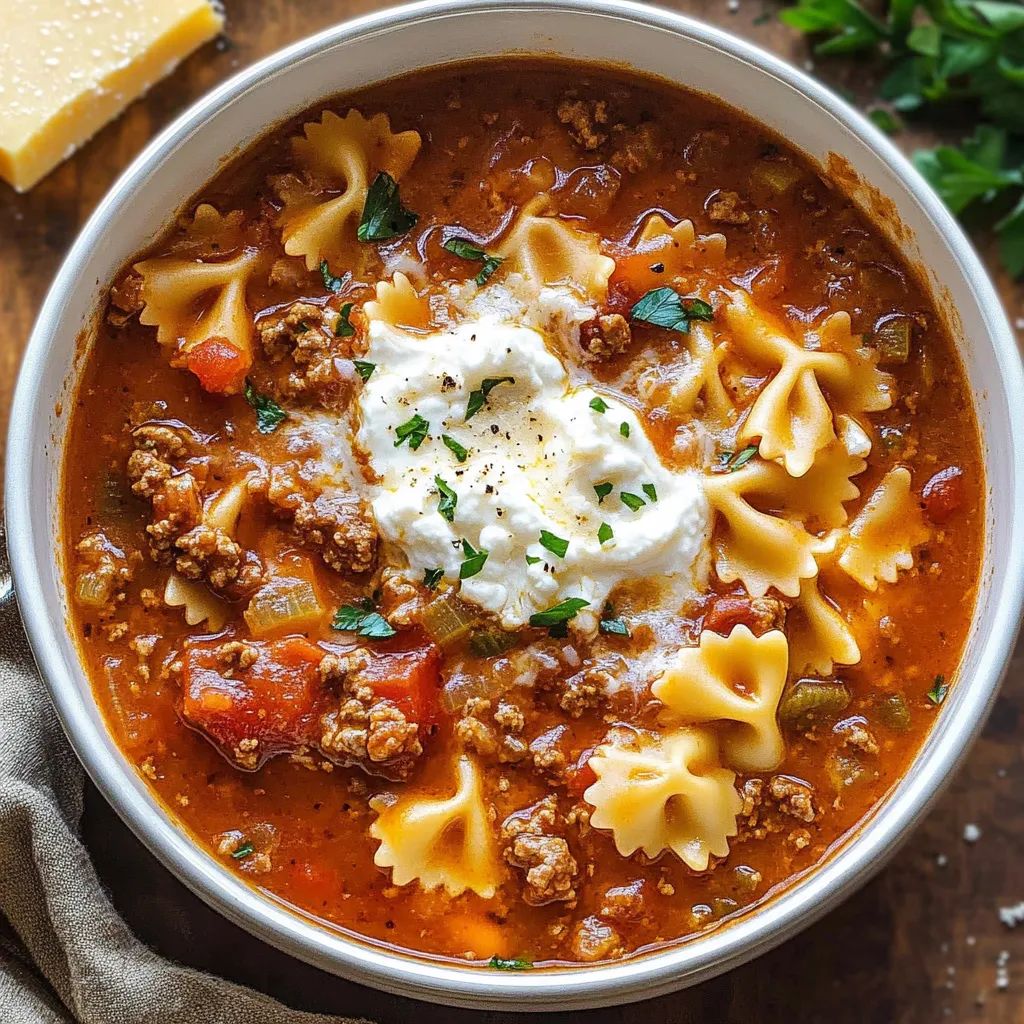 Lasagna Soup