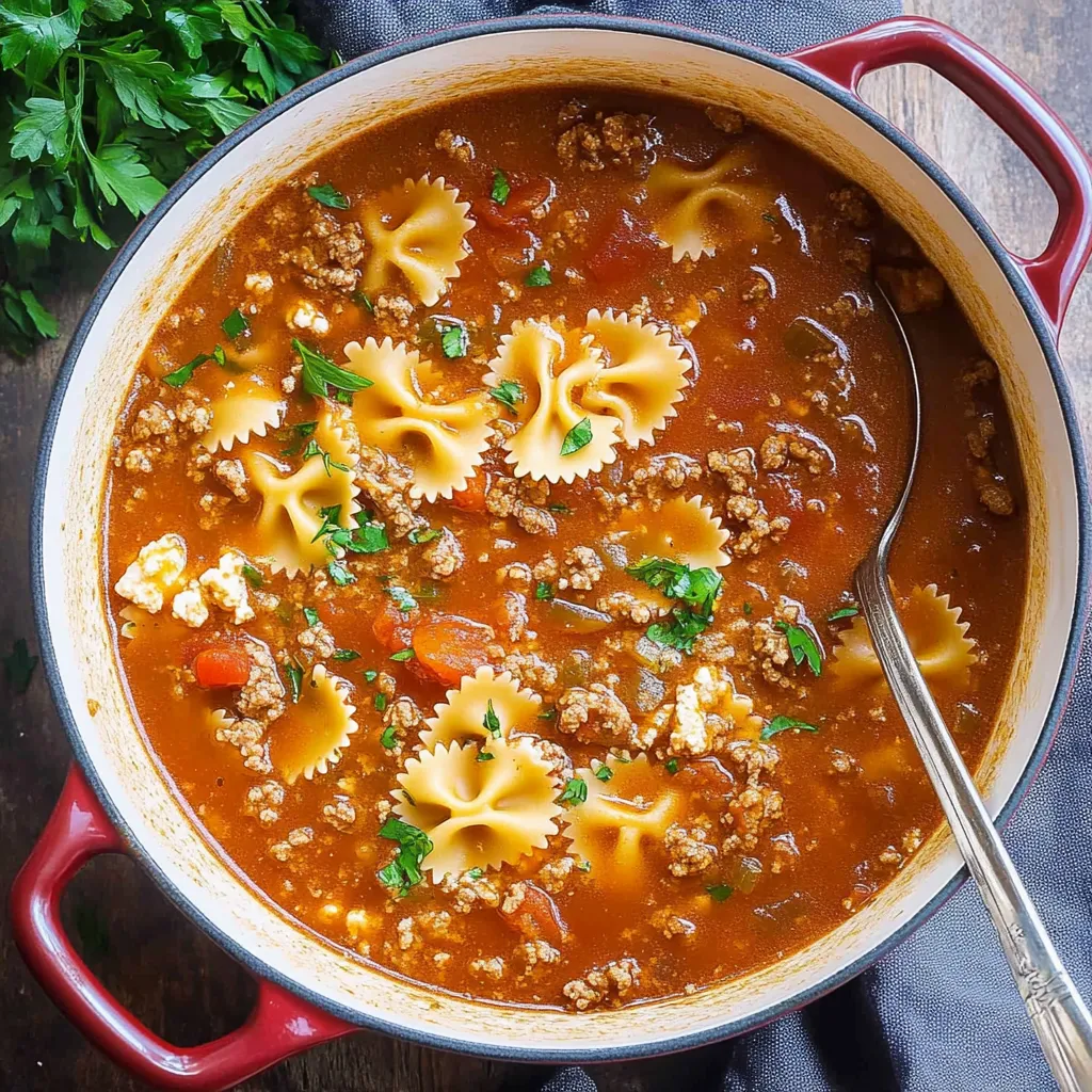 Cozy Lasagna Soup Recipe