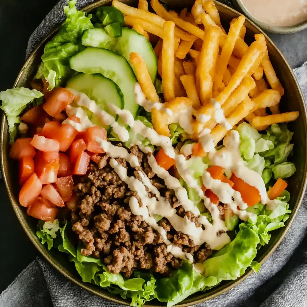 Easy Burger Bowl