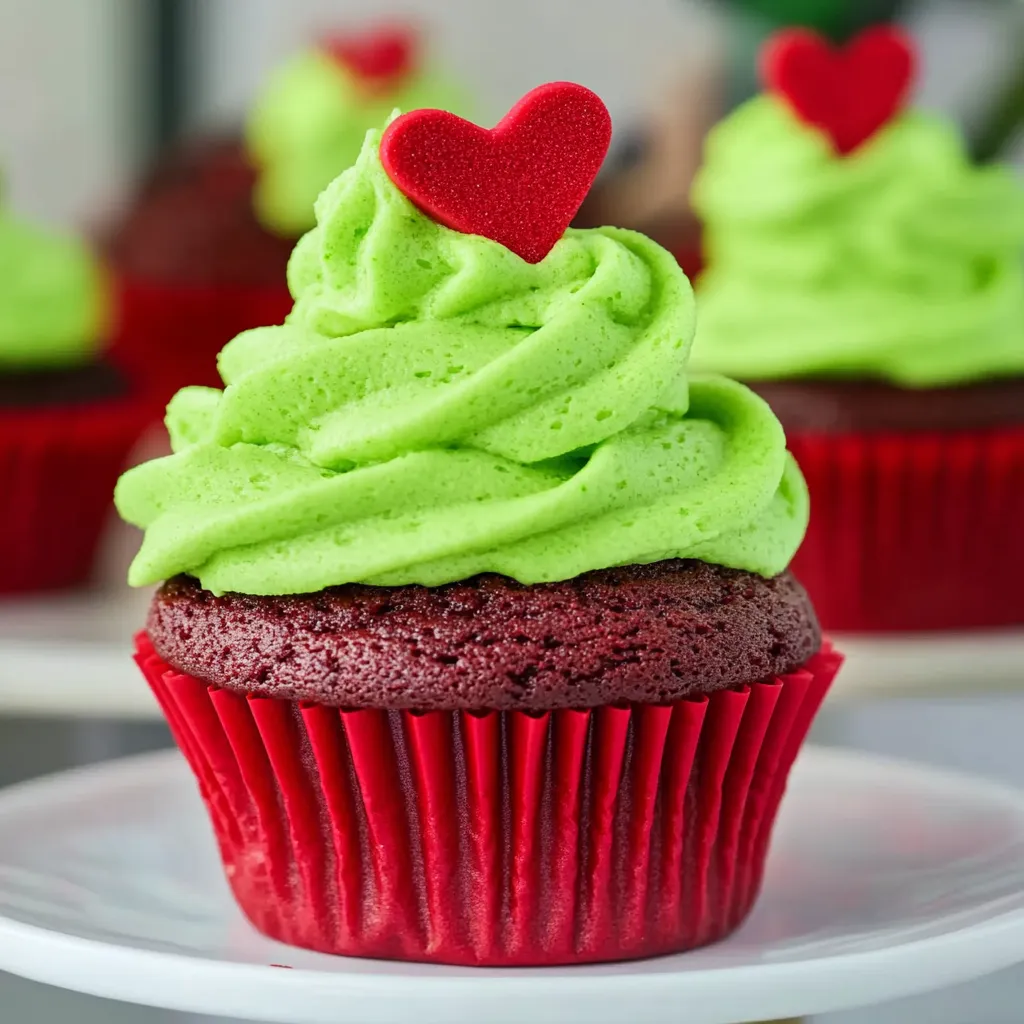 Grinch Cupcakes