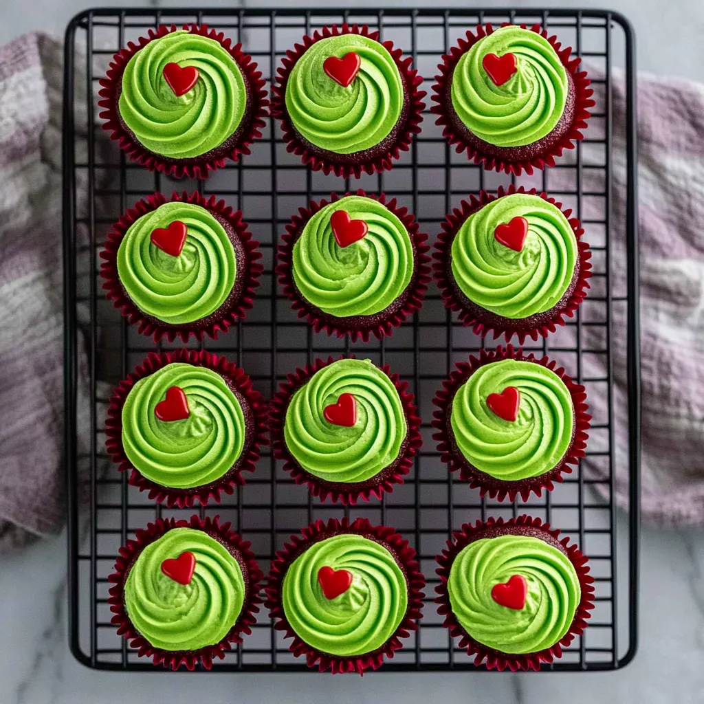 Christmas Grinch Cupcakes Recipe