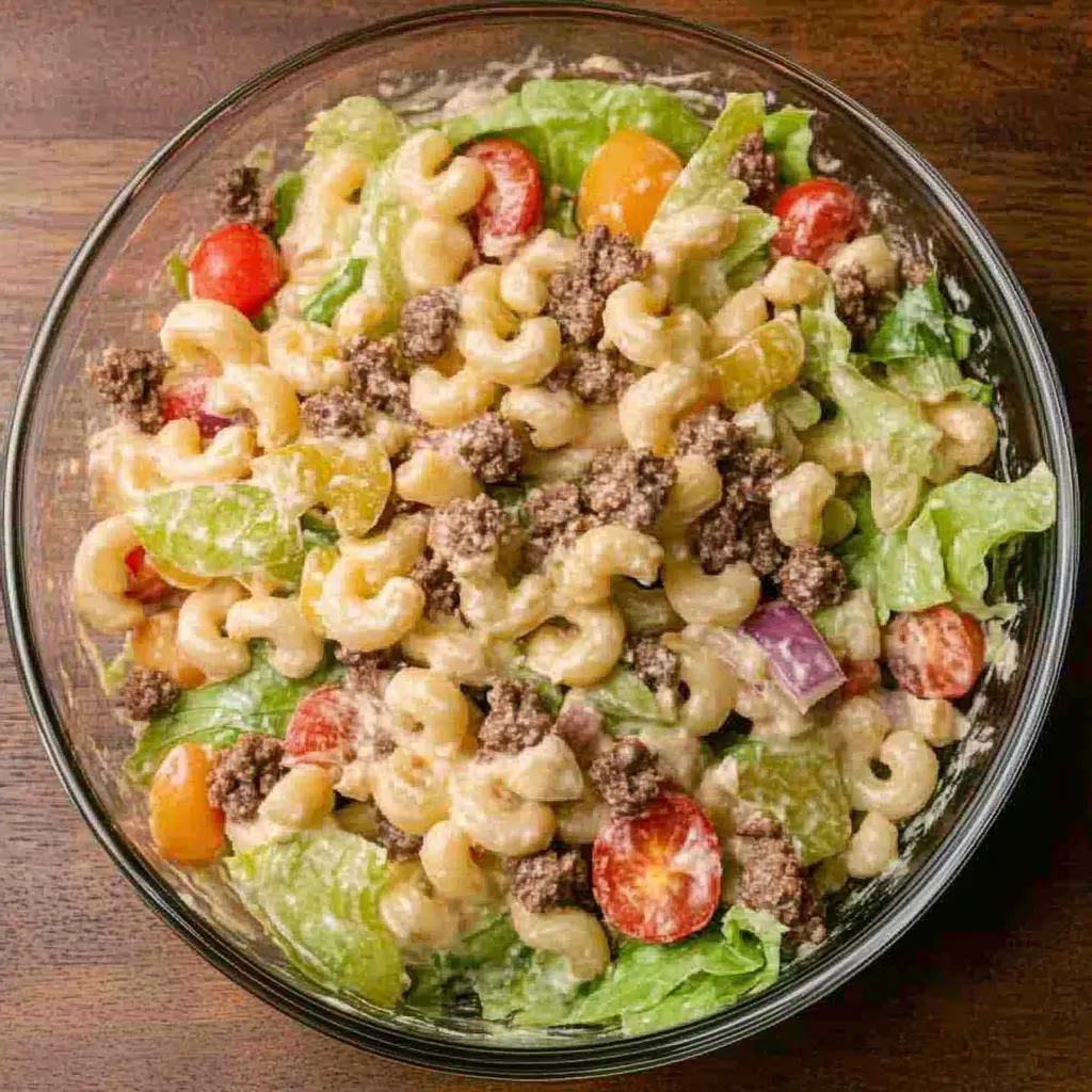 Easy Big Mac Pasta Salad Recipe