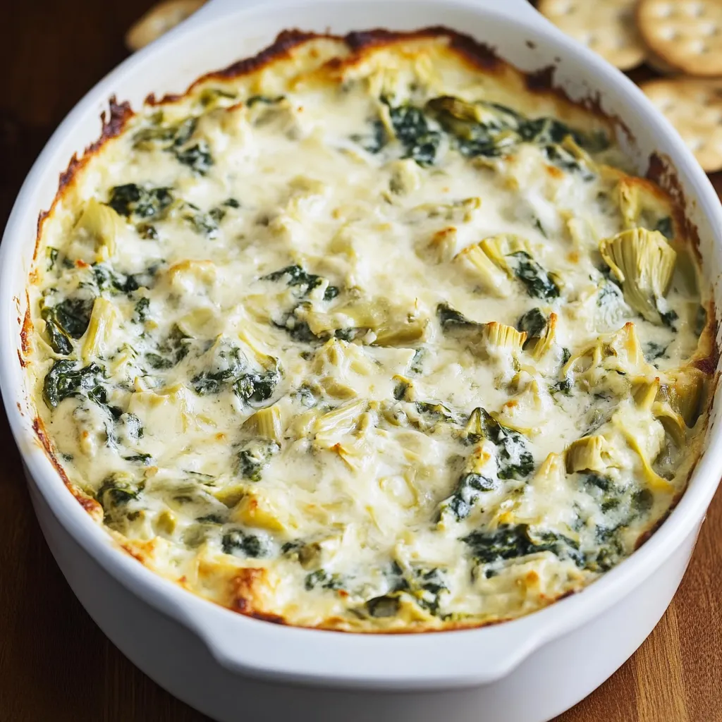 Cheesy Spinach Artichoke Dip Recipe