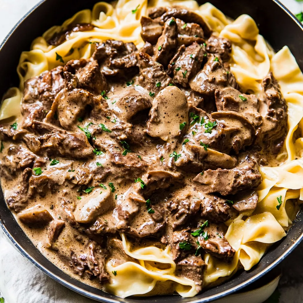 Easy Beef Stroganoff Recipe