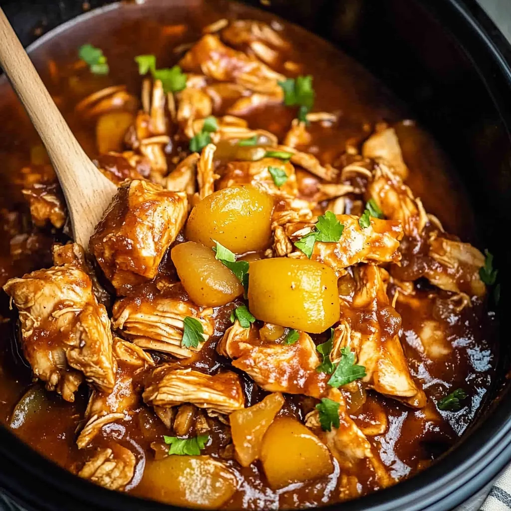 Crock Pot Hawaiian BBQ Chicken