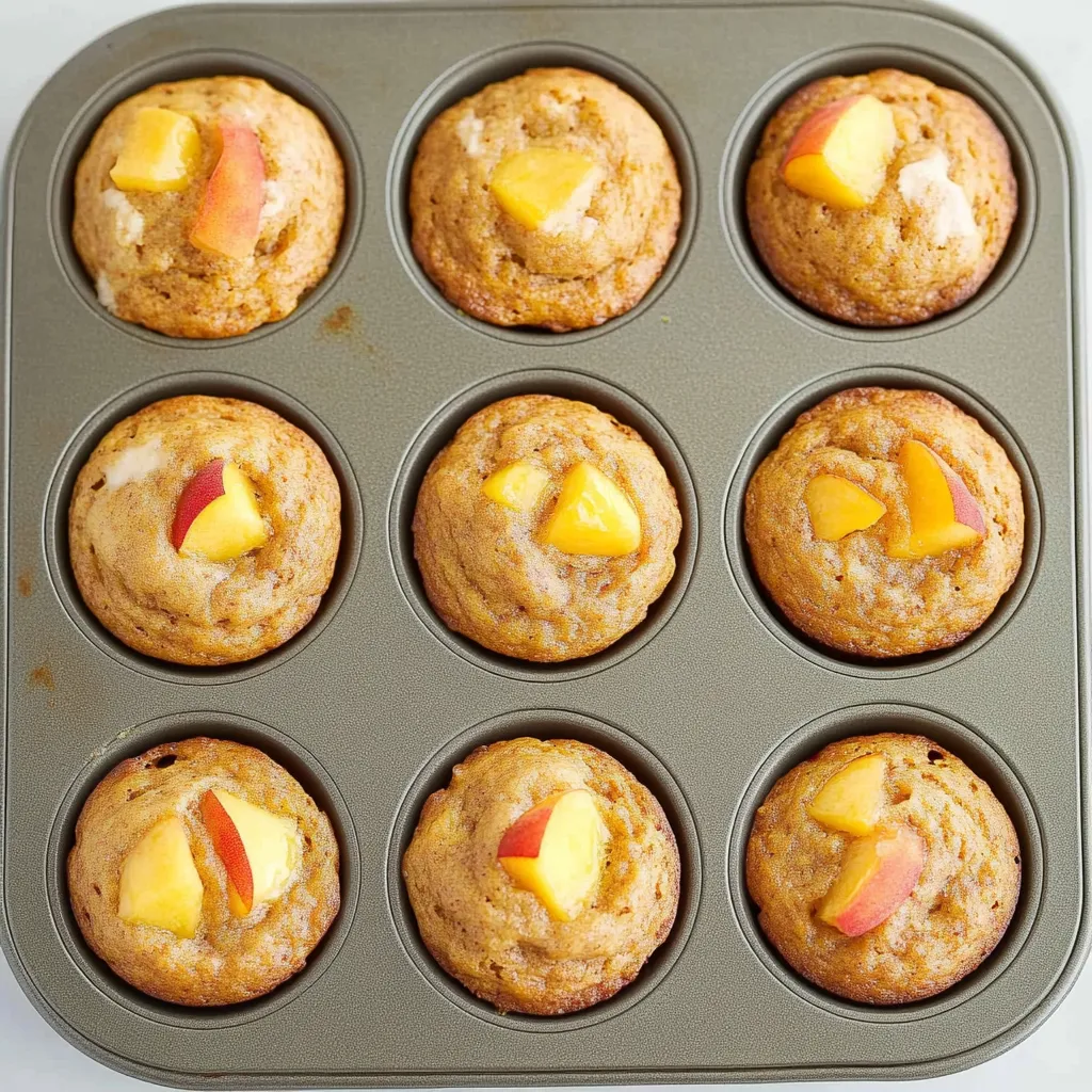 Fresh Peach Muffins Recipe