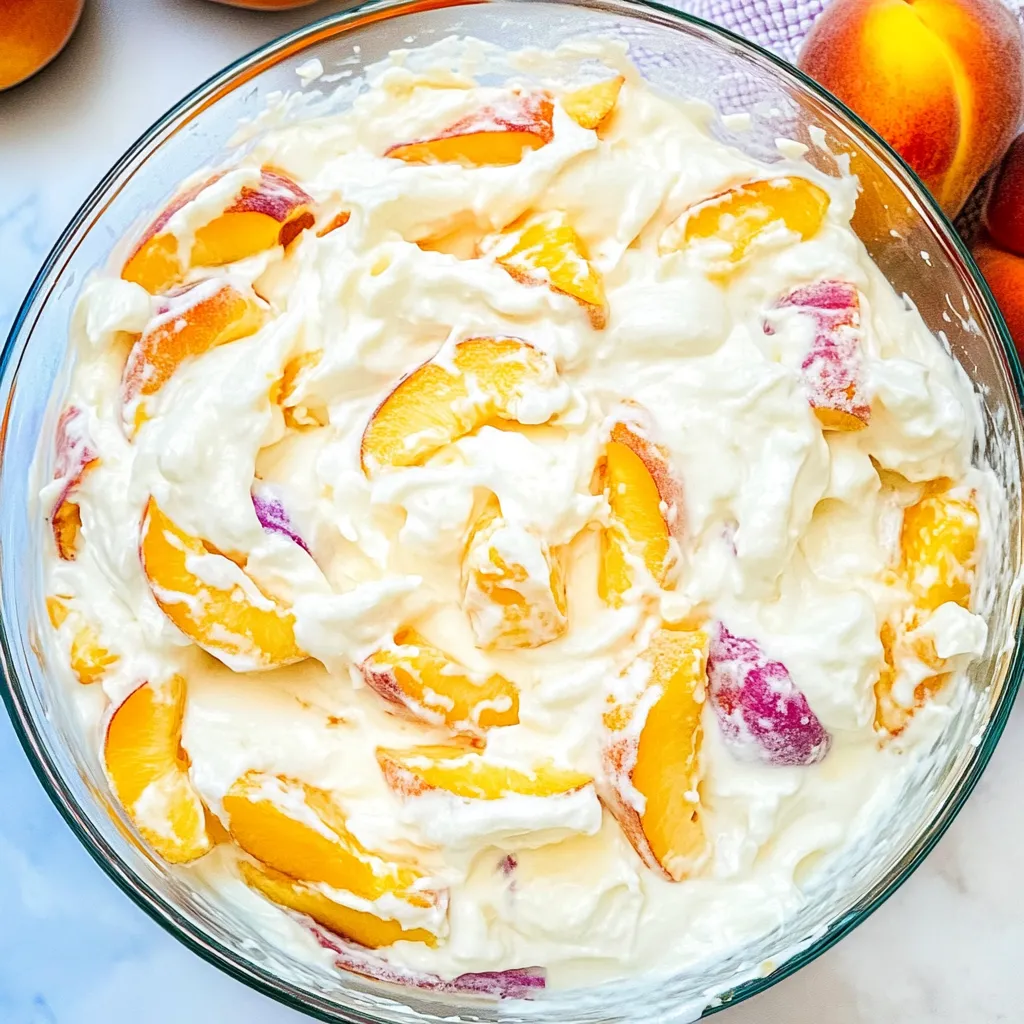 Peach Cheesecake Salad