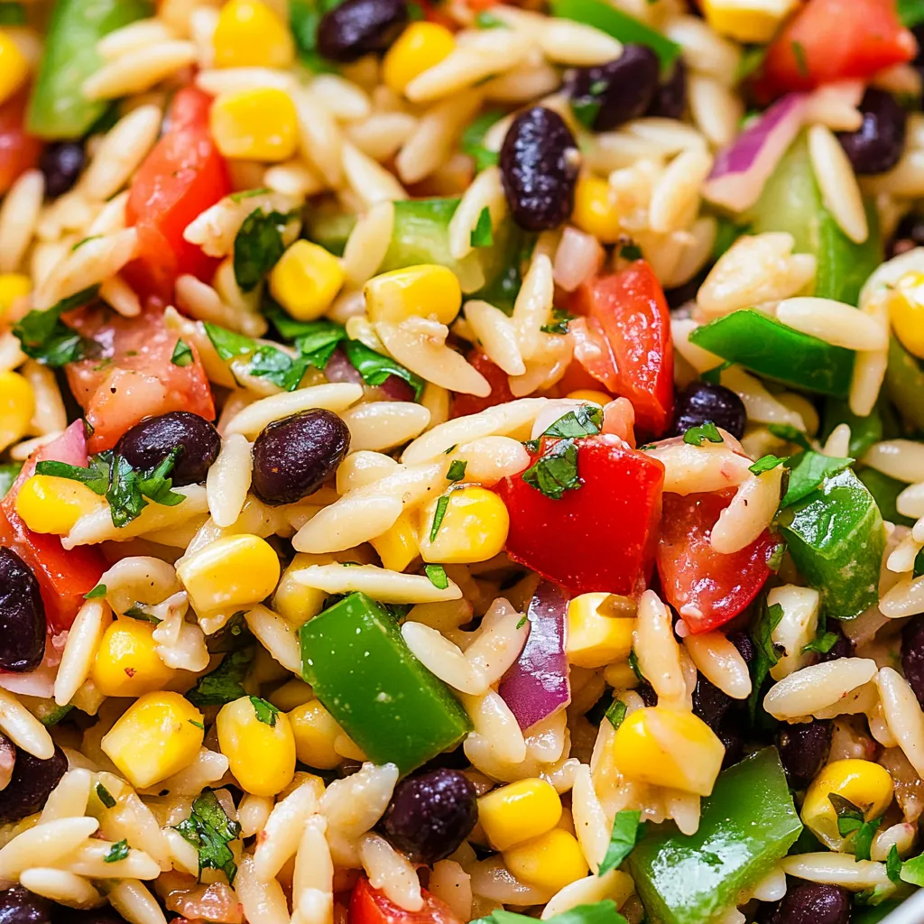 Easy Cowboy Orzo Salad Recipe
