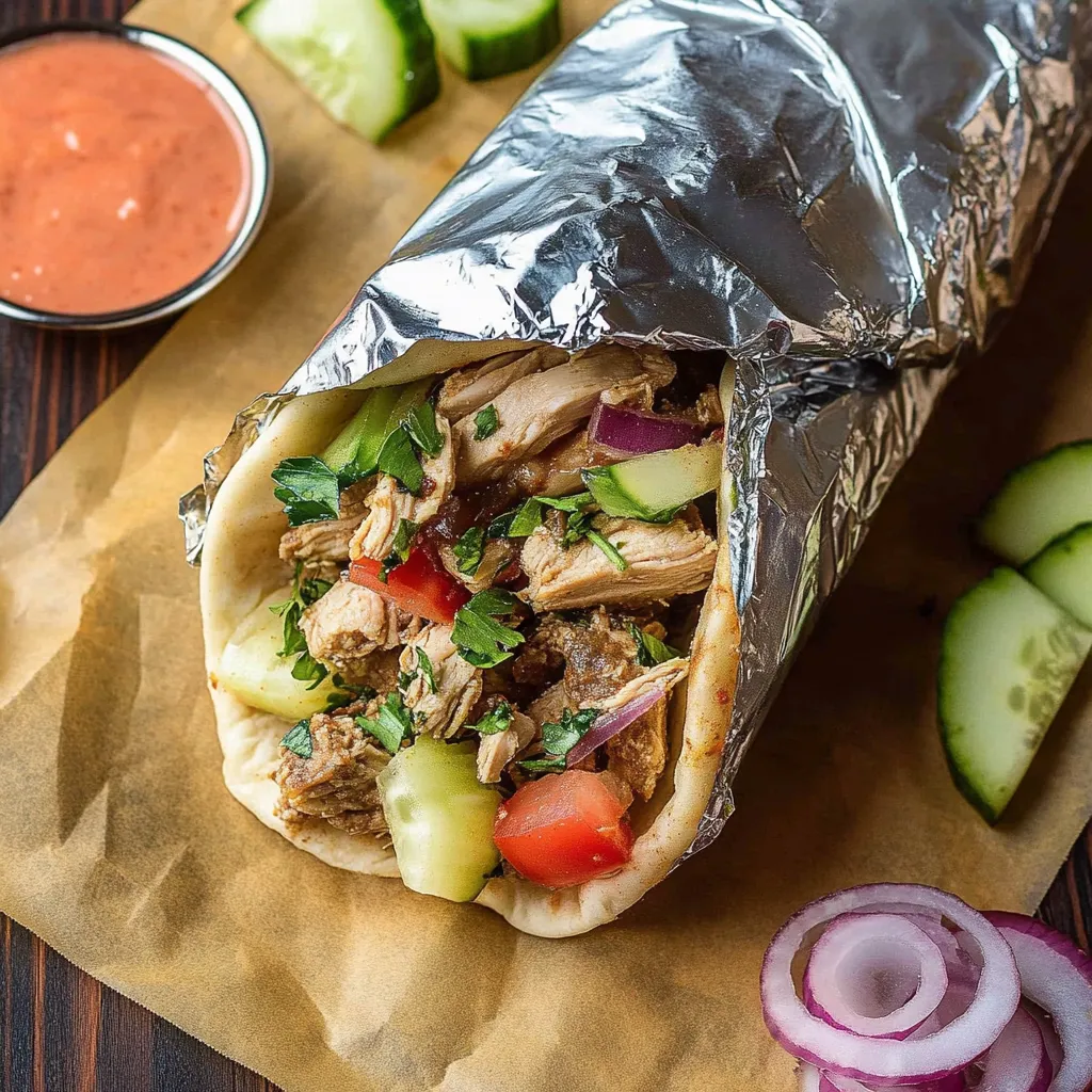Slow Cooker Chicken Shawarma