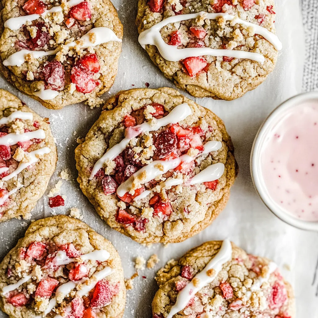 Strawberry Crunch Cookies