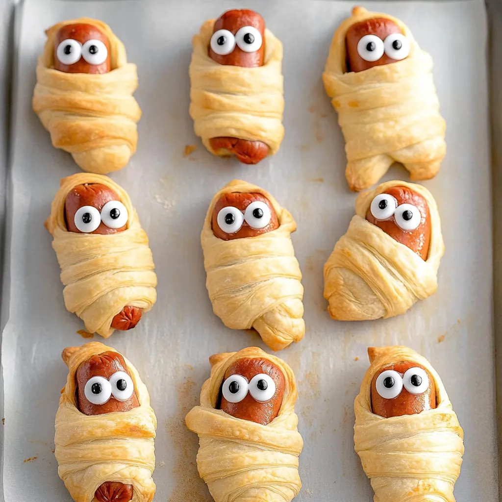Halloween Hot Dog Wraps