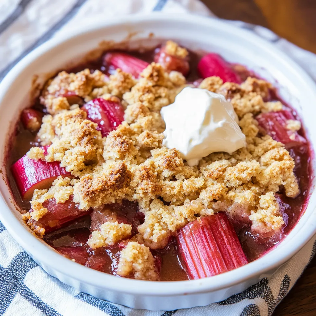 Rhubarb Crumble