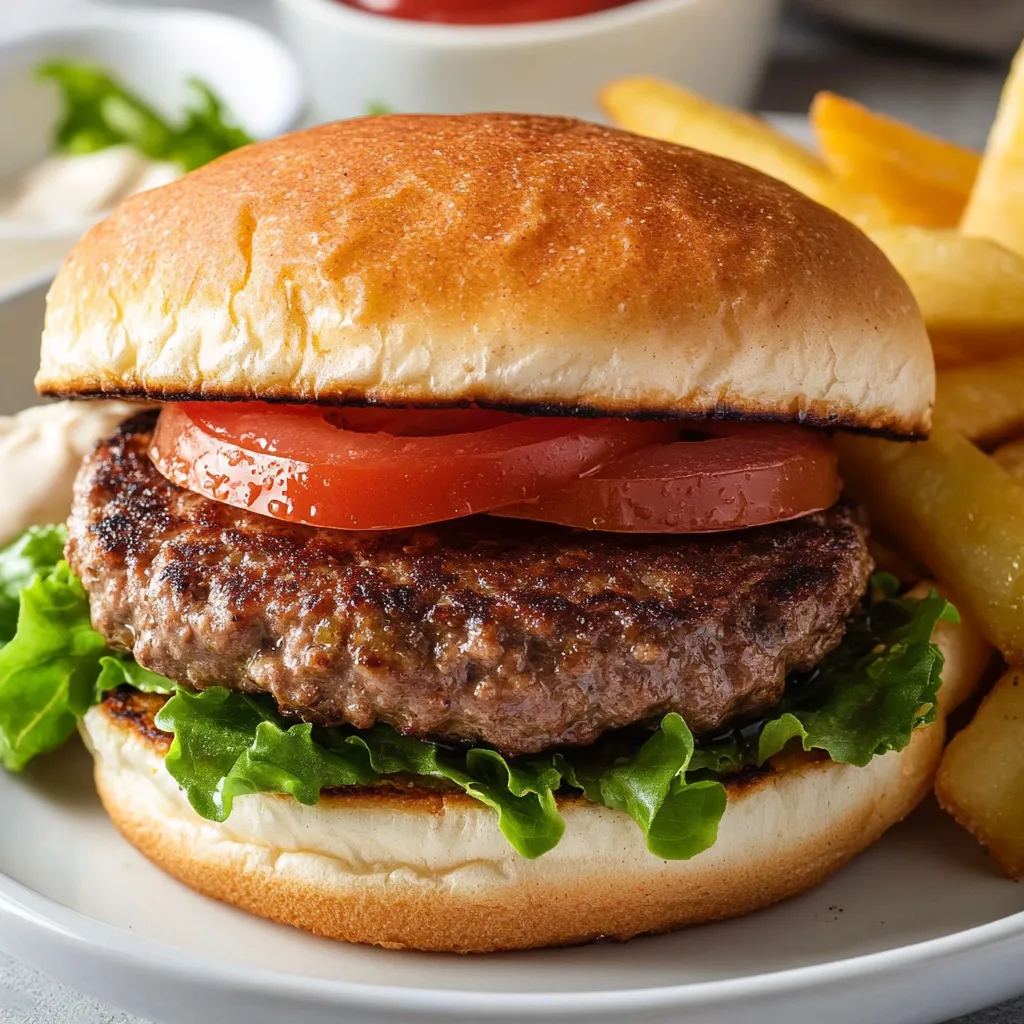 Easy Homemade Beef Burgers