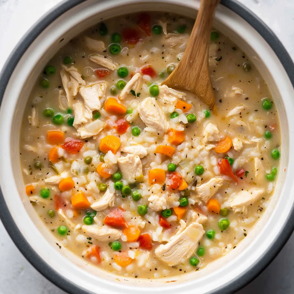 Slow Cooker Chicken and Rice