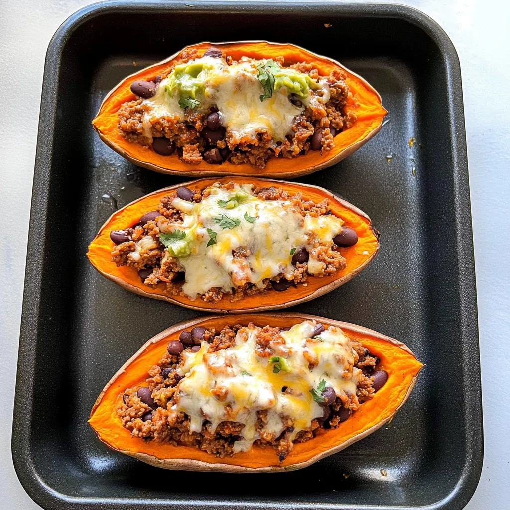 Easy Taco Stuffed Sweet Potatoes Recipe