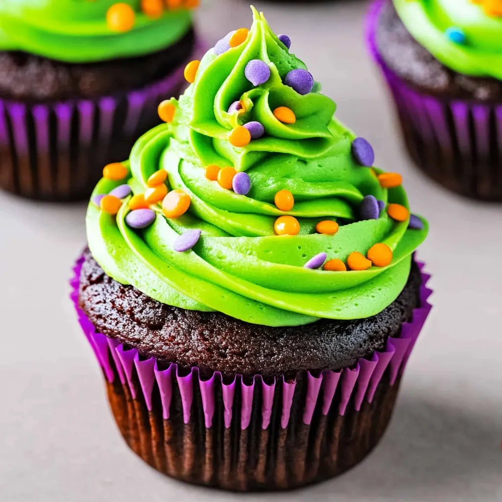 Easy Halloween Chocolate Cupcakes Recipe