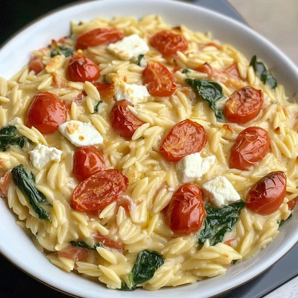 Feta Orzo Bake