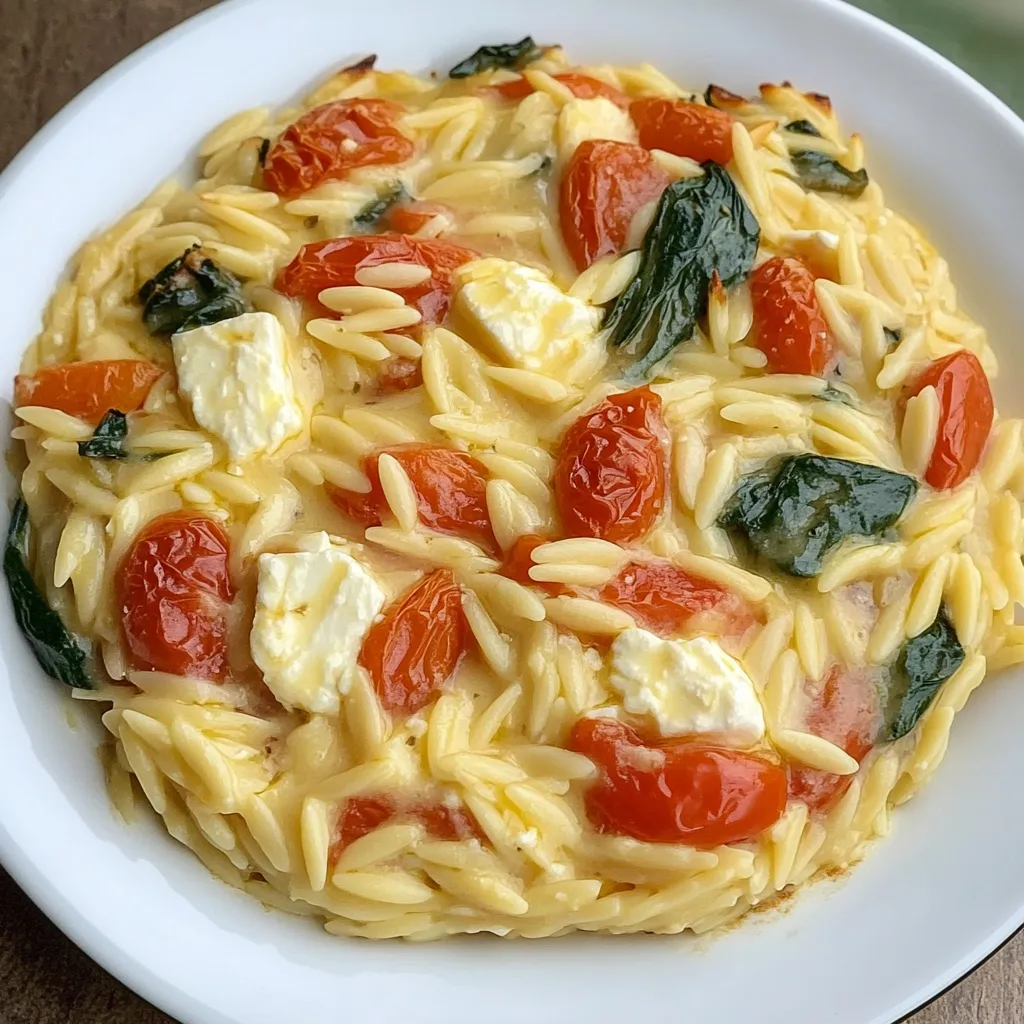 Easy Feta Orzo Bake Recipe