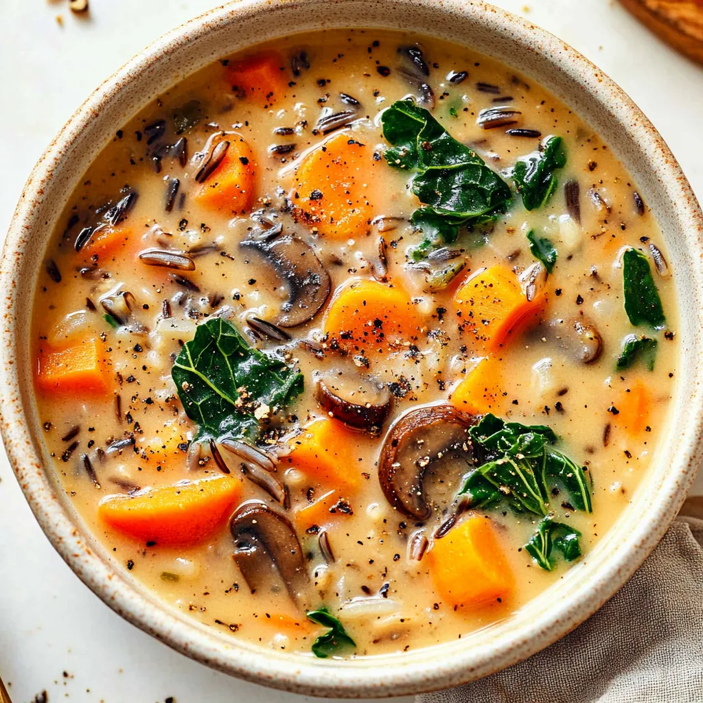 Cozy Autumn Wild Rice Soup