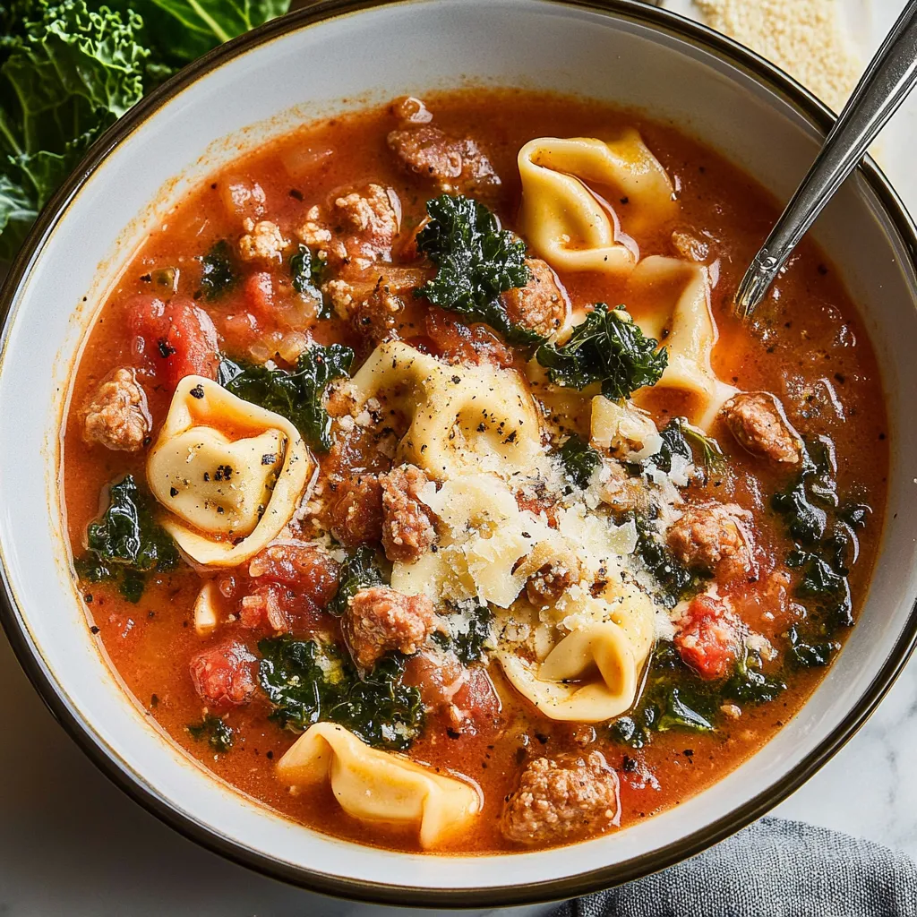 Slow Cooker Tortellini Soup