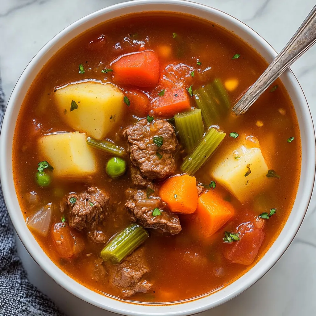 Crockpot Vegetable Beef Soup Recipe