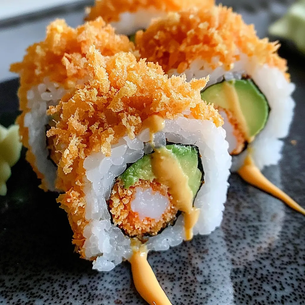 Crispy Panko Topped Sushi