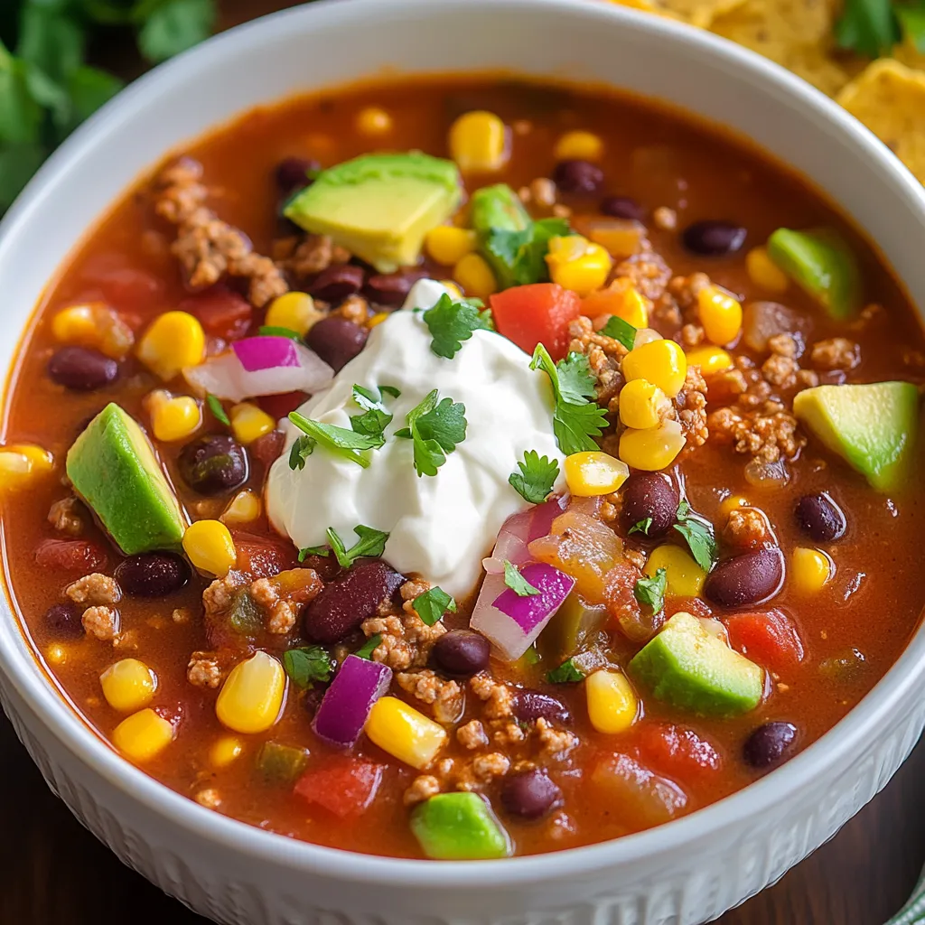 Easy Taco Soup Recipe