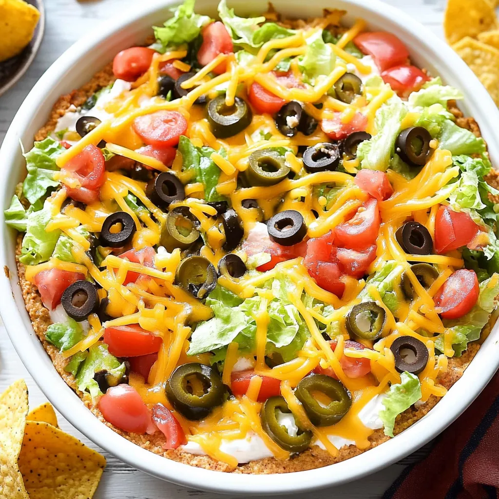 Easy Party Taco Dip Recipe