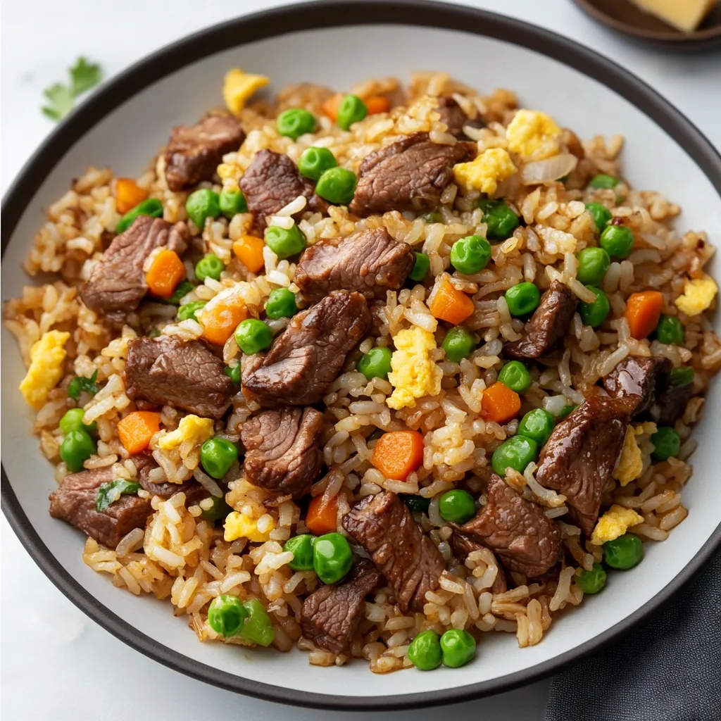 Easy Beef Fried Rice Recipe