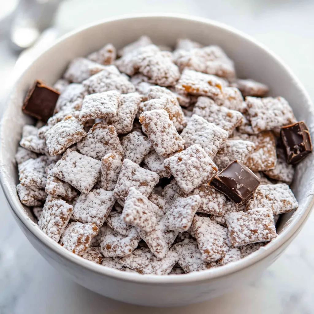 Salted Caramel Puppy Chow Snack Mix