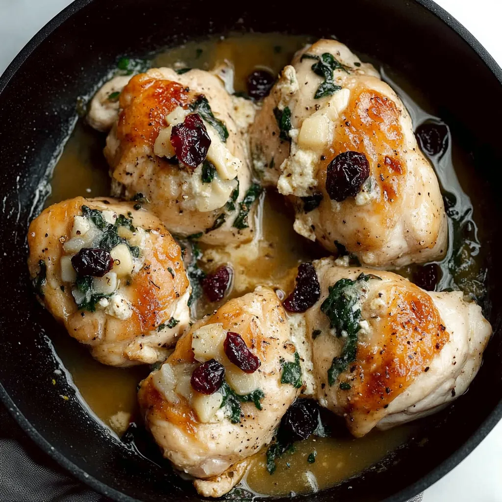Cranberry and Brie Stuffed Chicken