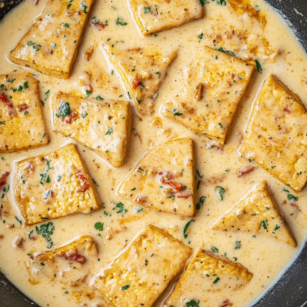 Creamy Vegan Tofu Dinner