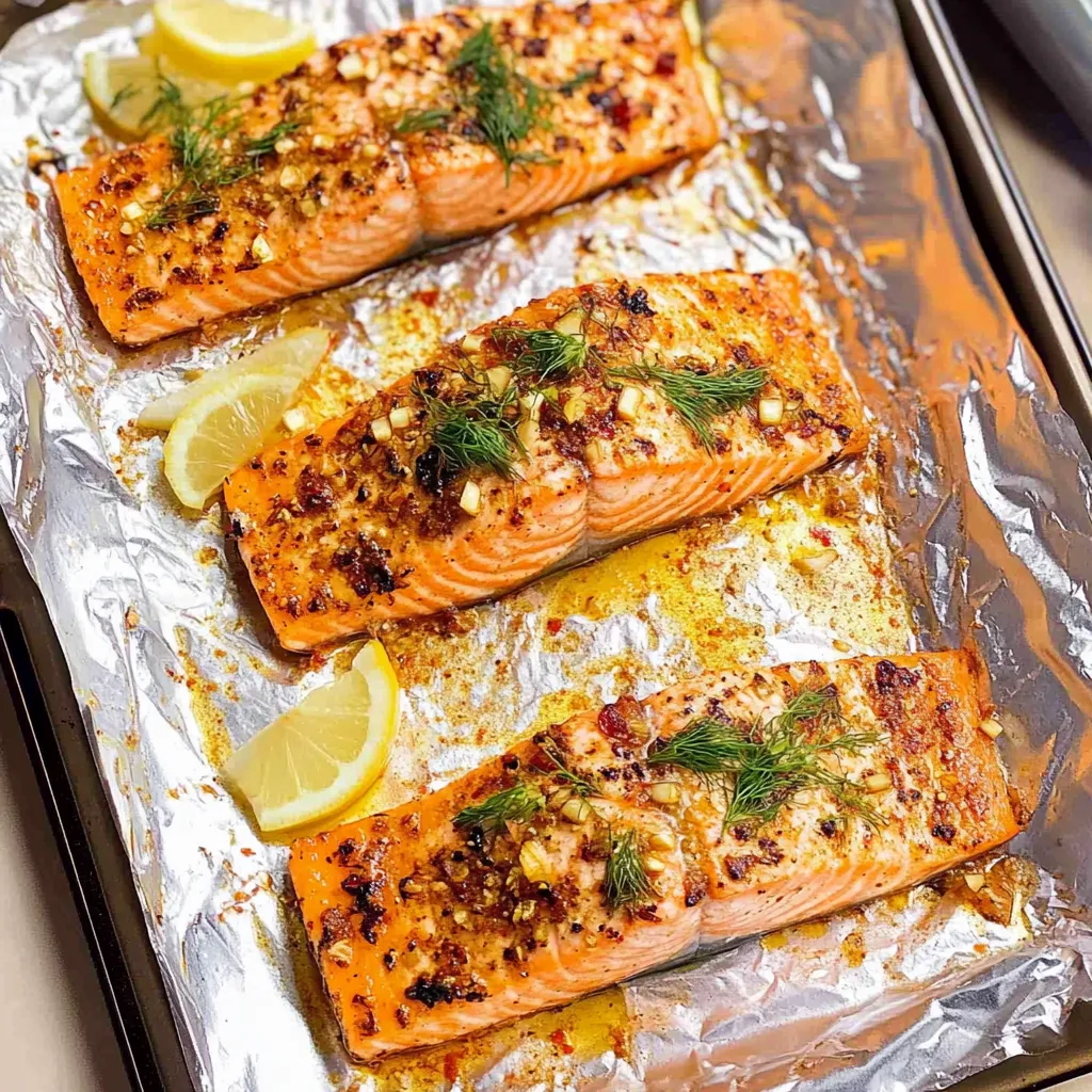 Baked Dijon Salmon with Lemon and Garlic