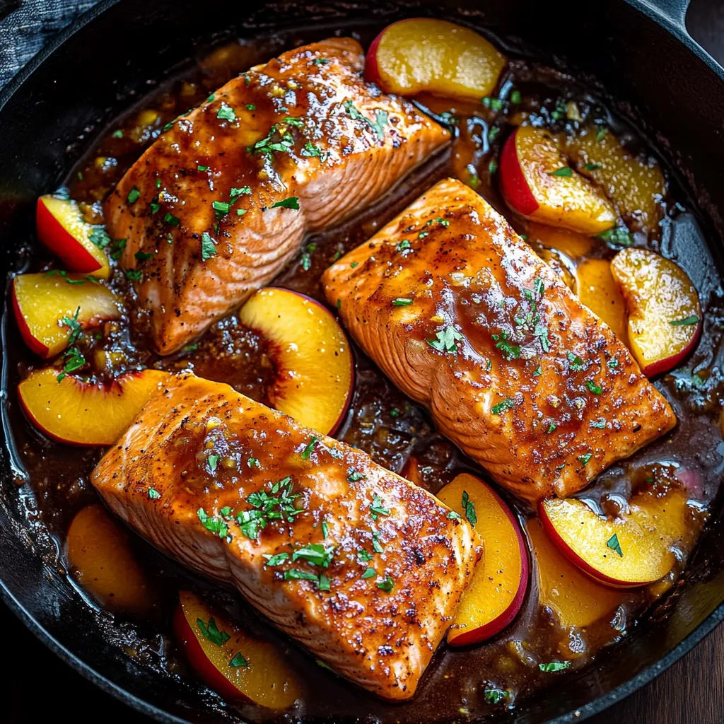 Bourbon Peach Salmon Recipe