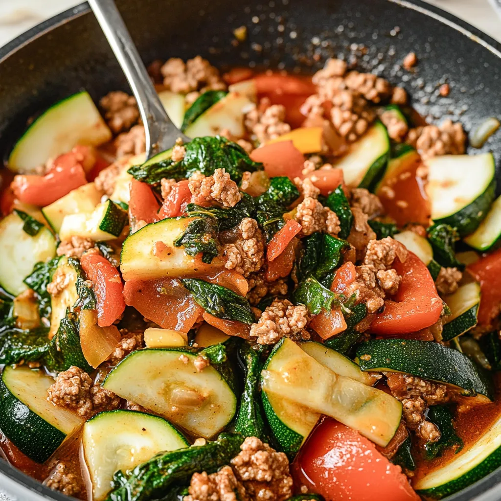Quick Turkey Zucchini Skillet Recipe