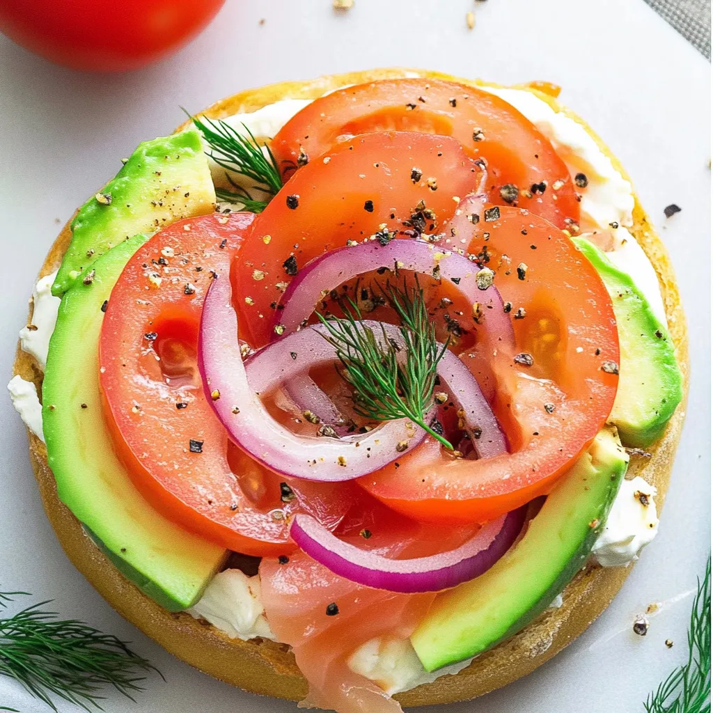 Easy Smoked Salmon Bagels Recipe