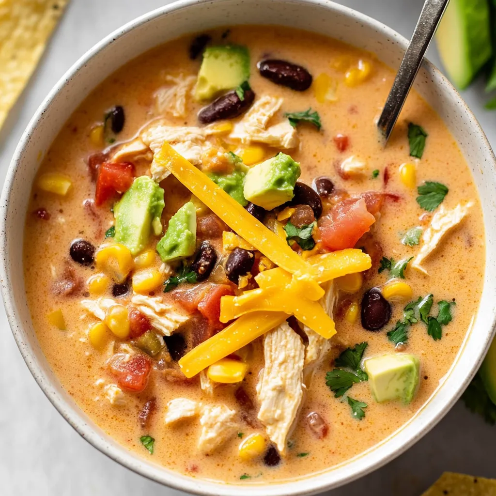 Creamy Chicken Taco Soup Recipe