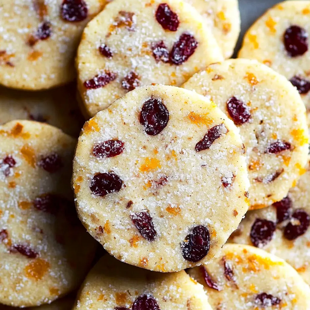 Cranberry Orange Shortbread Cookies Recipe