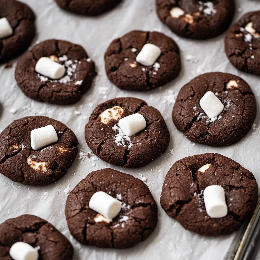 Fudgy Marshmallow Stuffed Cookies