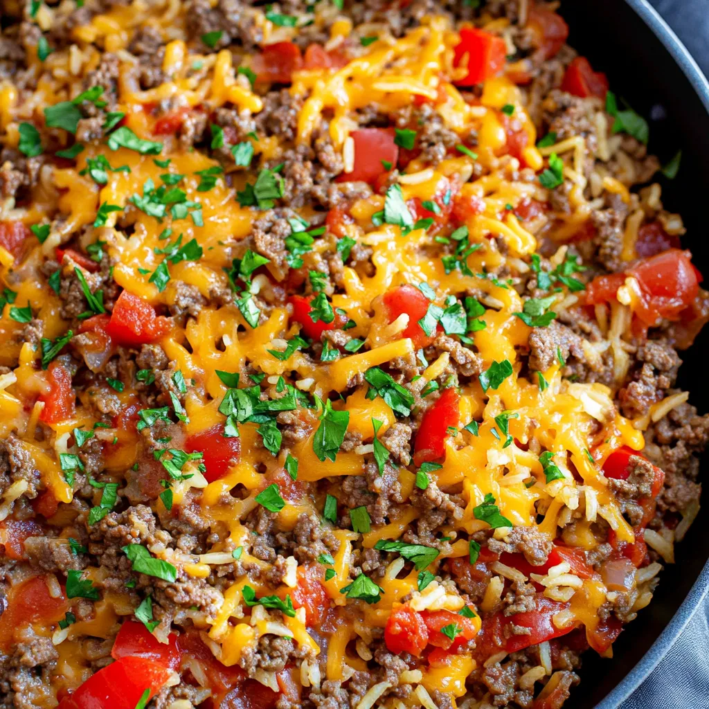 Quick Beef and Rice Skillet Recipe