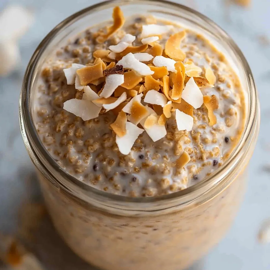 Coconut Cream Pie Overnight Oats
