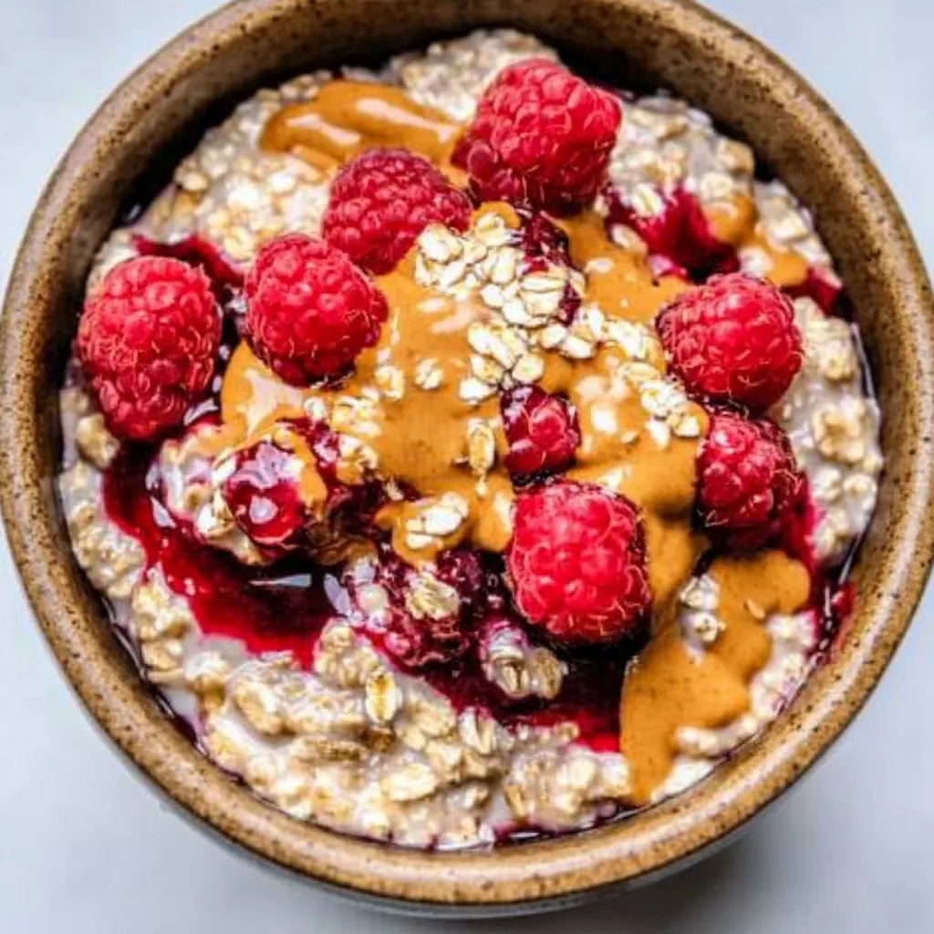 Peanut Butter Jelly Overnight Oats