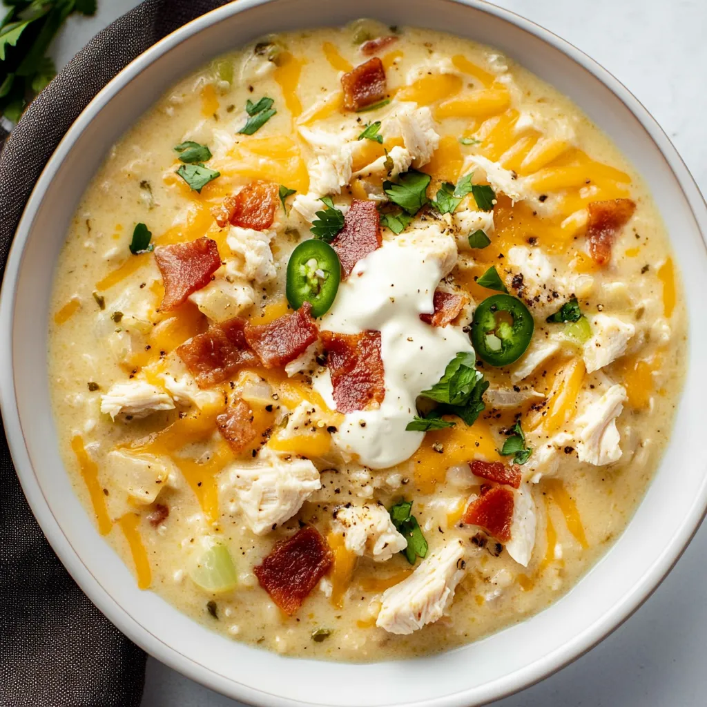 Jalapeno Popper Chicken Soup
